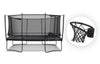 Rectangular | 460 cm x 310 cm  Trampoline + Basketball Hoop Bundle