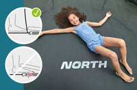 North Pioneer Classic Trampoline 5.0 m x 3.4 m Oval Petrol (OUTLET)