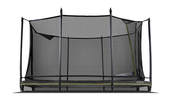 Og så videre Hukommelse Enrich Performer Low a rectangular performance trampoline.
